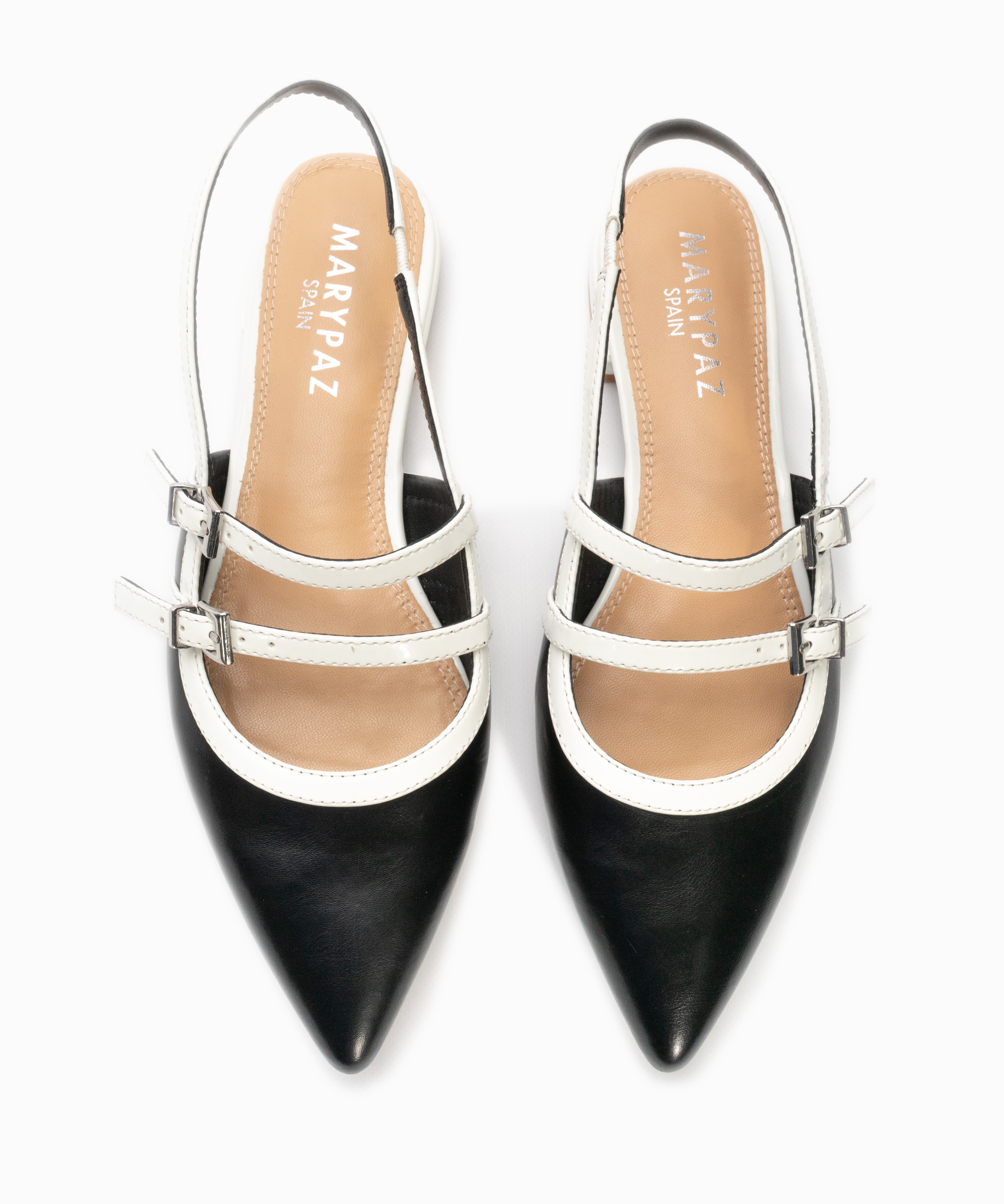 Zapatos planos destalonados hebillas image number null